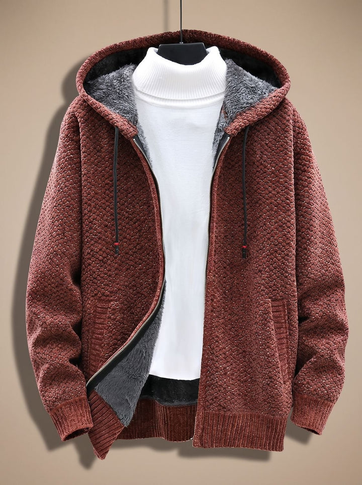 Hooded Knit Cardigan for Men — Rupert, image 5