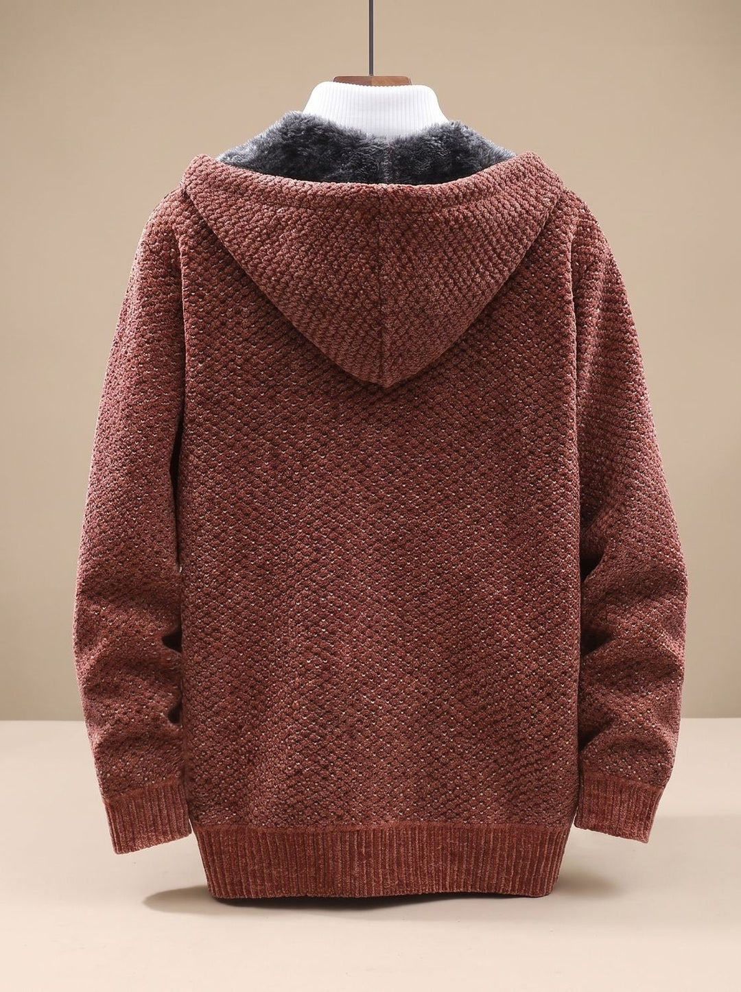 Hooded Knit Cardigan for Men — Rupert, image 6