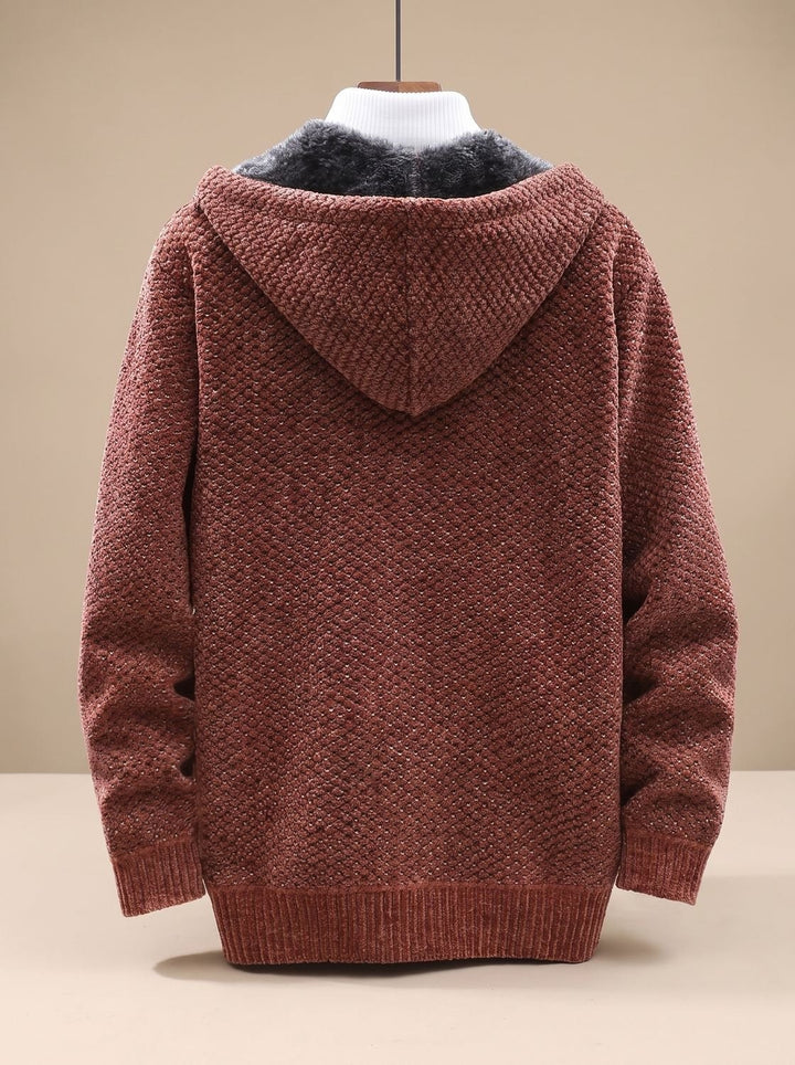 Hooded Knit Cardigan for Men — Rupert, image 6