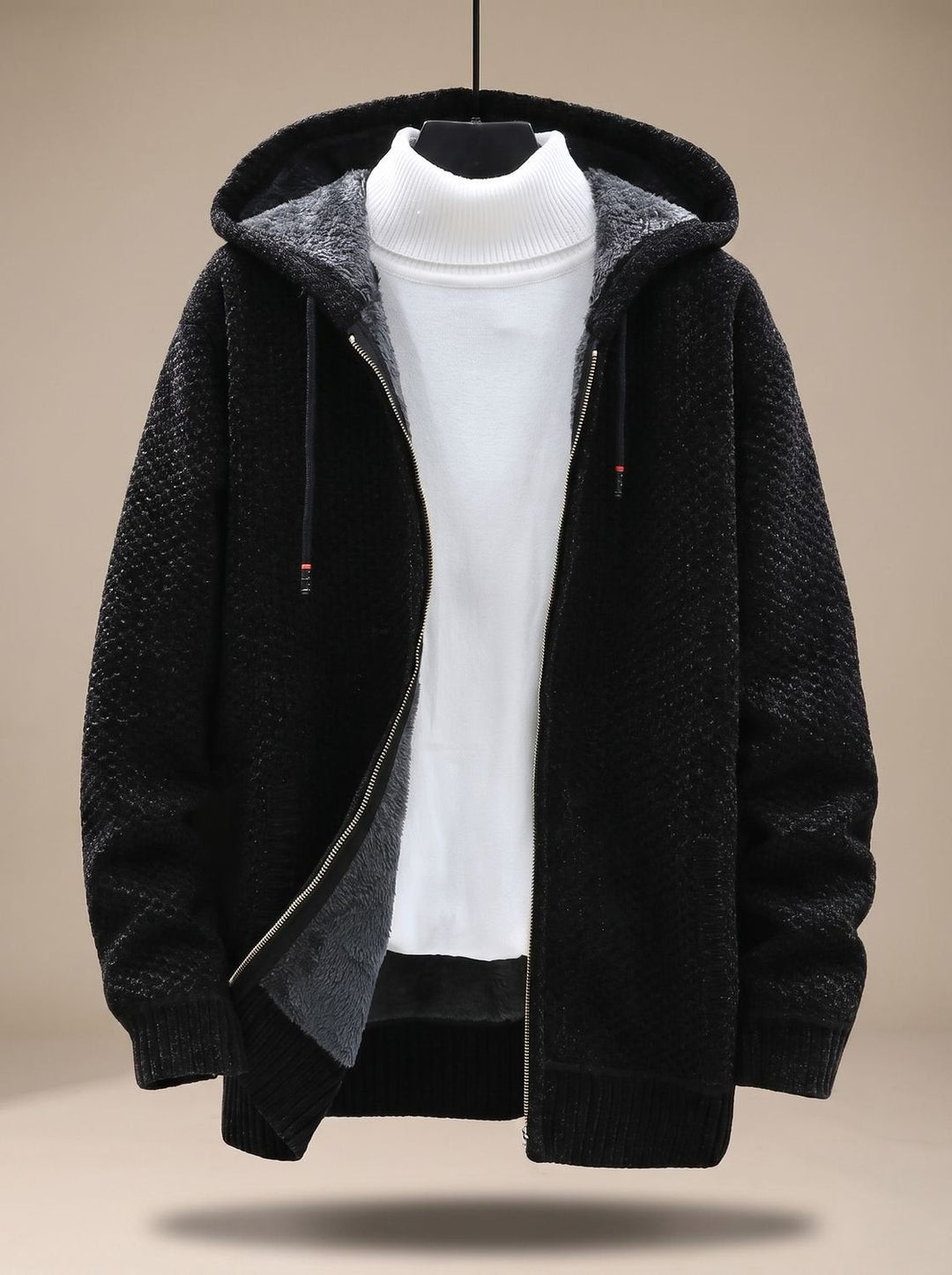 Hooded Knit Cardigan for Men — Rupert, image 7