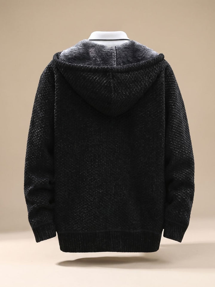 Hooded Knit Cardigan for Men — Rupert, image 8