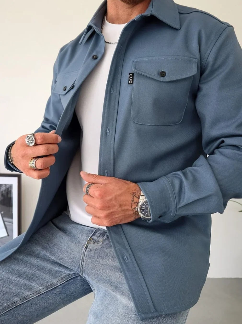 Percival — Relaxed Fit Overshirt (2), Moraine Fashion