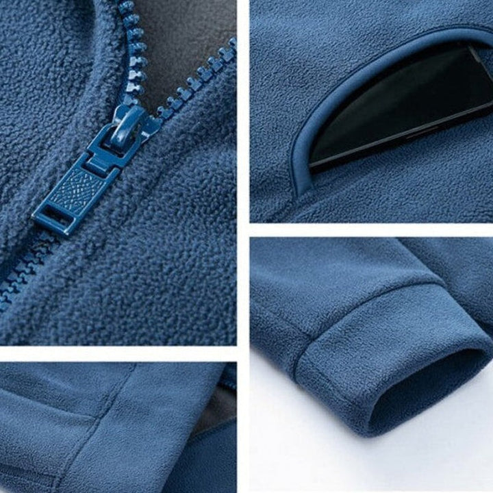 Zip Through Fleece Tracksuit — Peregrine, Black