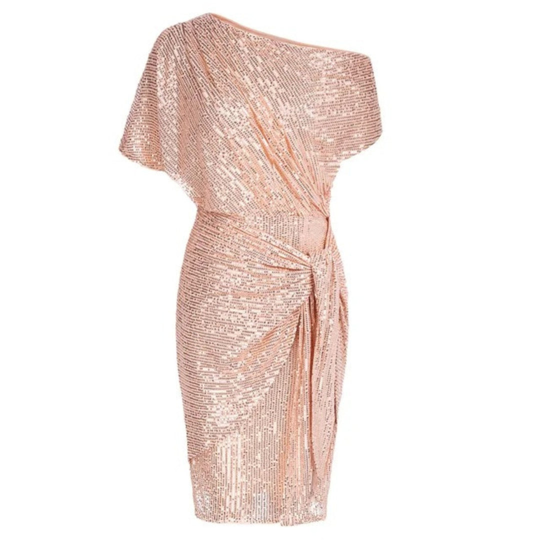 Rhiannon — Sparkle Sequin Party Mini Dress for Women, Moraine Fashion
