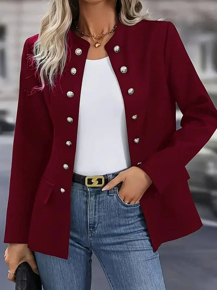 Military Button Tailored Blazer for Women — Rhosyn, image 7