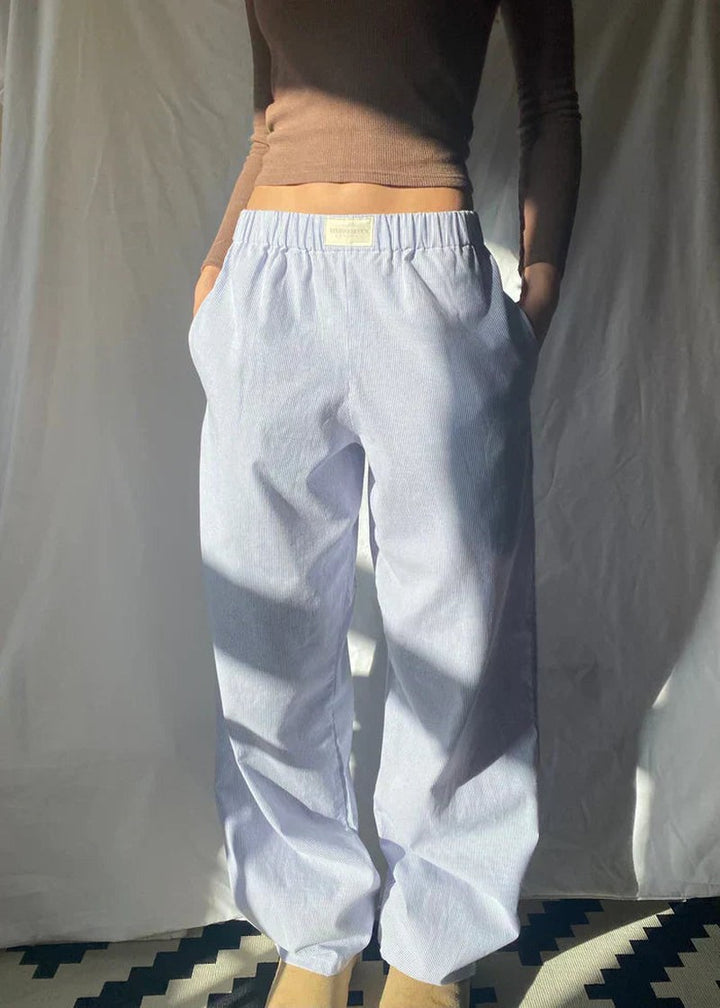 Ribbed Straight Leg Lounge Joggers — Rosemary, Yellow