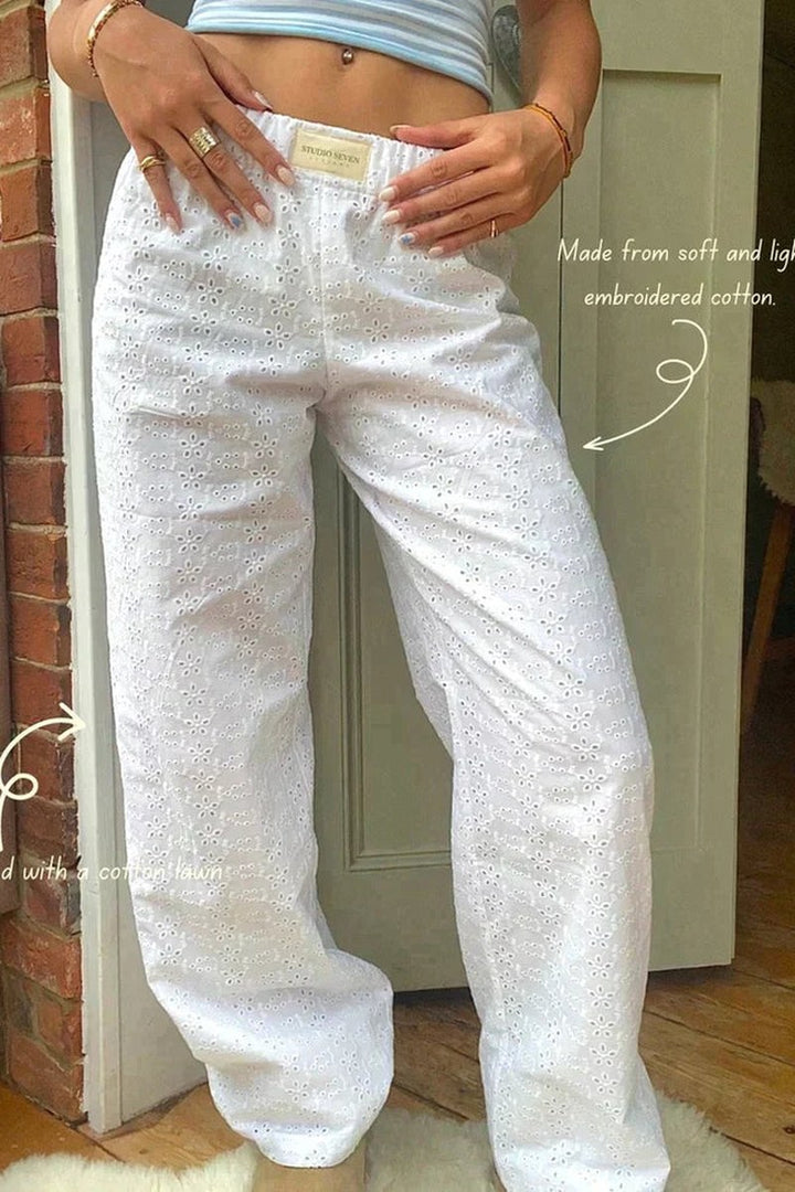 Ribbed Straight Leg Lounge Joggers — Rosemary, Yellow
