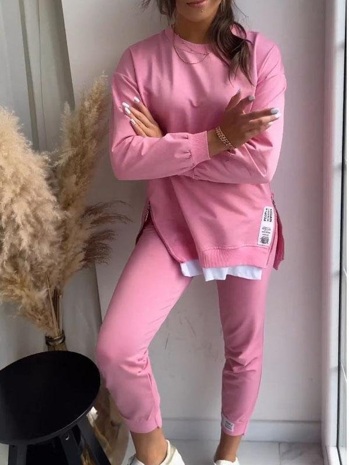 Soft Cotton Loungewear Set for Women in pink