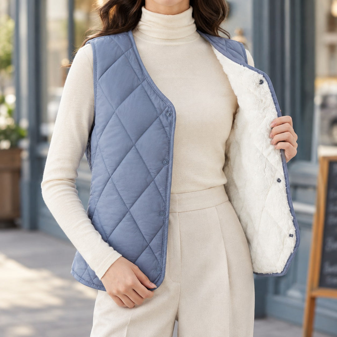 Diamond Quilted Gilet for Women — Perlwen, image 1