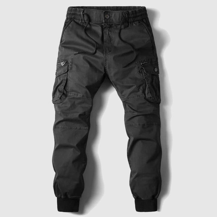 Tactical Cargo Joggers with Cuffs — Stanley, Green