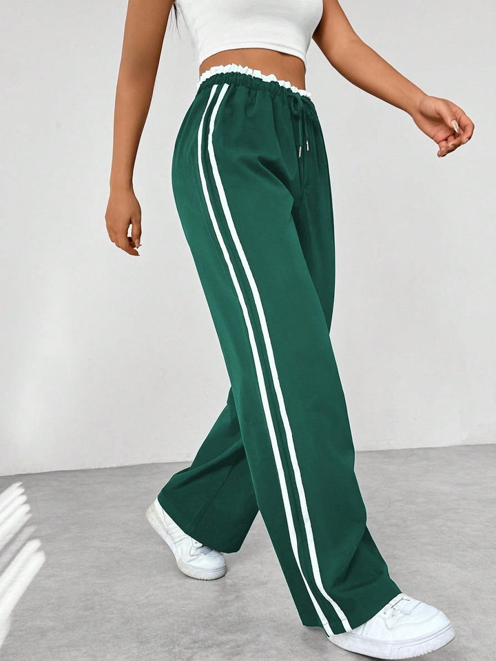 Contrast Side Stripe Track Trousers for Women