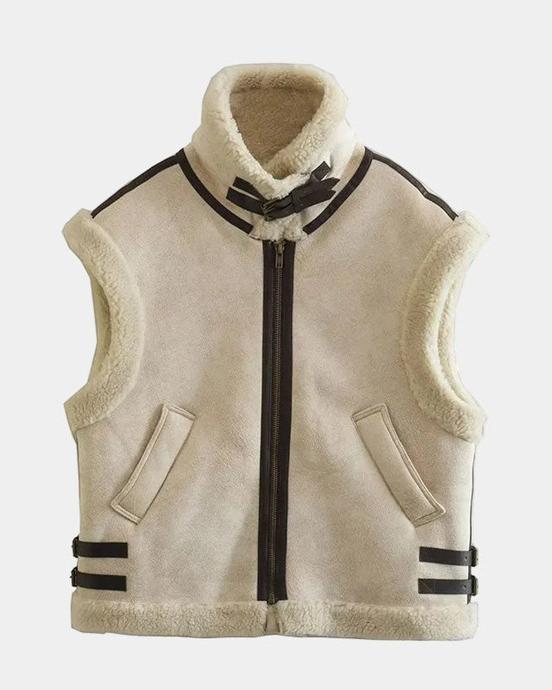 Faux Fur Lined Gilet for Women — Tirlas, image 4