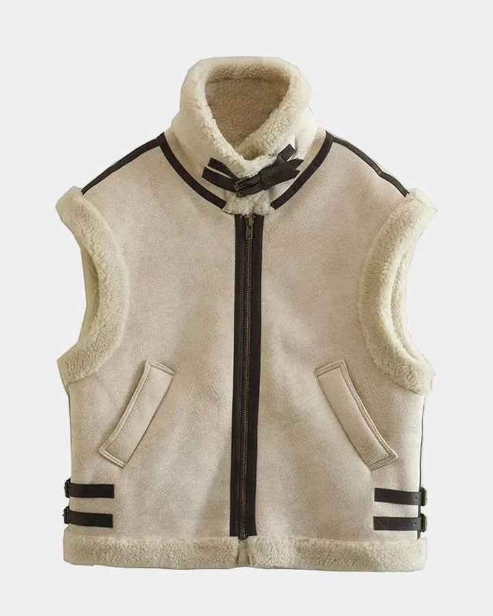 Faux Fur Lined Gilet for Women — Tirlas, image 4