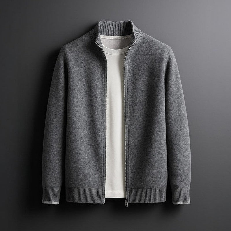 Zip Front Cardigan for Men — Felix, image 2