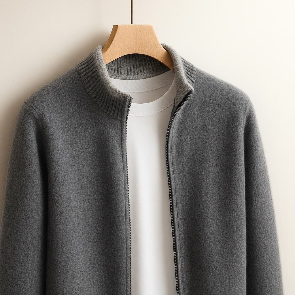 Zip Front Cardigan for Men — Felix, image 5
