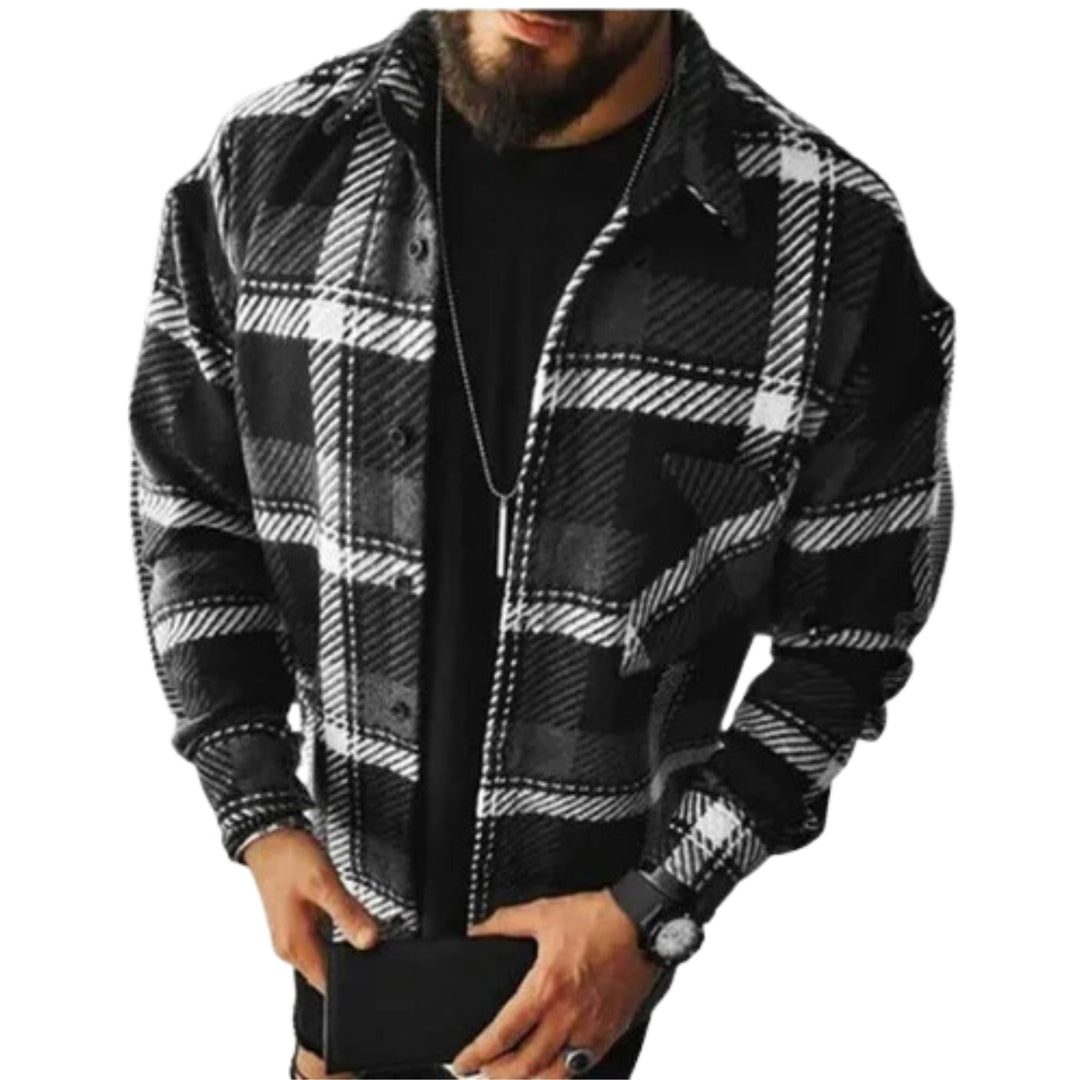 Ulric — Wool Blend Check Shacket (5), Moraine Fashion
