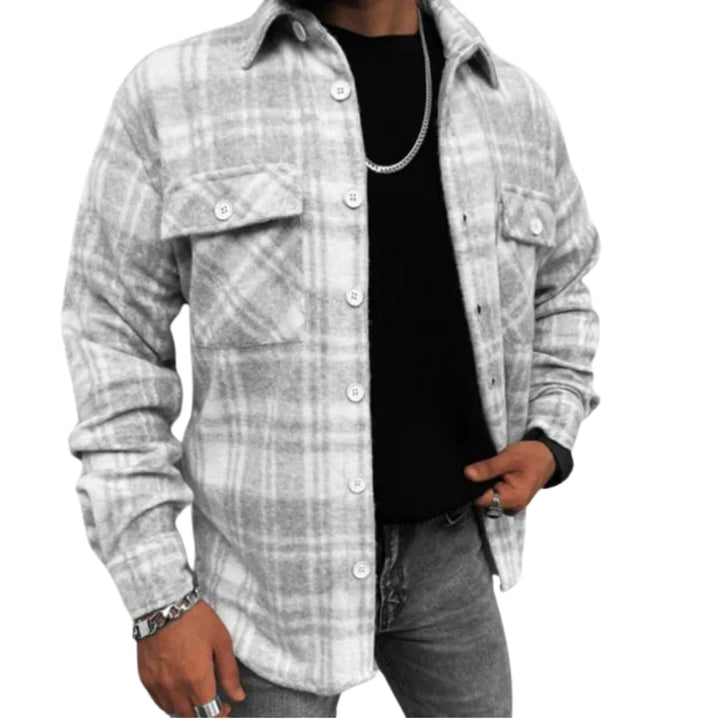 Ulric — Wool Blend Check Shacket (6), Moraine Fashion
