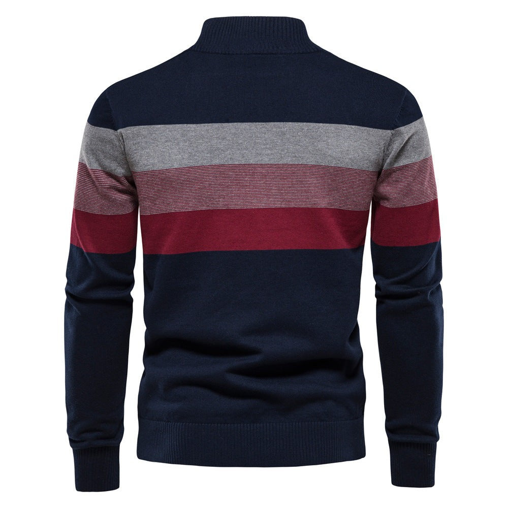 Colour Block Half Zip Jumper for Men — Hugo, image 3