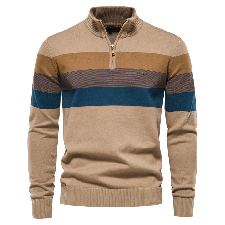 Colour Block Half Zip Jumper for Men — Hugo, image 4