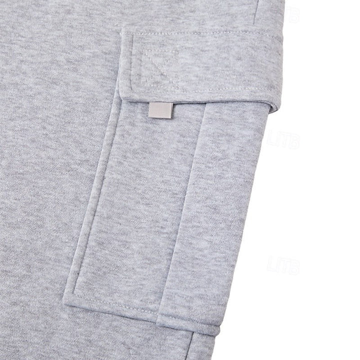 Relaxed Fit Cargo Joggers — Wallace, Royal Blue
