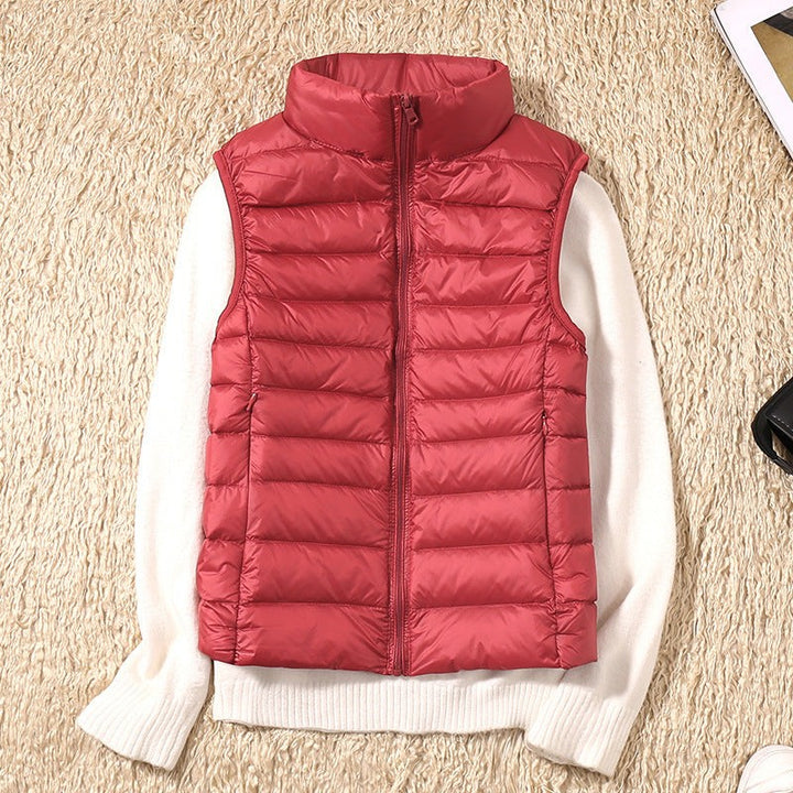 Lightweight Padded Gilet with Stand Collar for Women — Wenfrewi, image 5