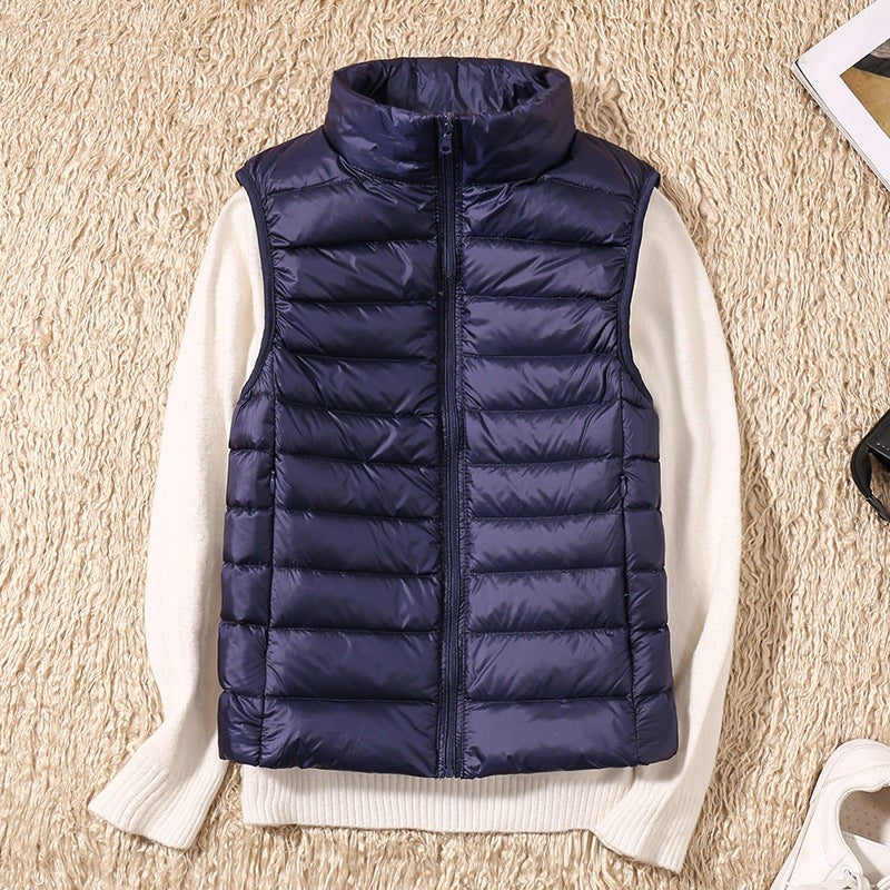 Lightweight Padded Gilet with Stand Collar for Women — Wenfrewi, image 6