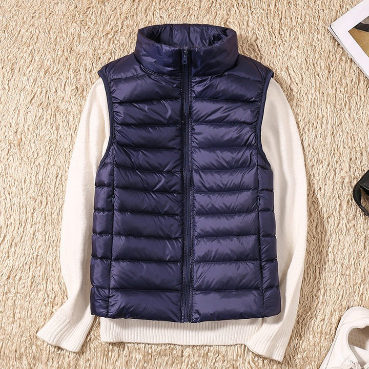 Lightweight Padded Gilet with Stand Collar for Women — Wenfrewi, image 6