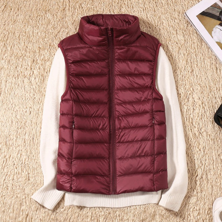 Lightweight Padded Gilet with Stand Collar for Women — Wenfrewi, image 7