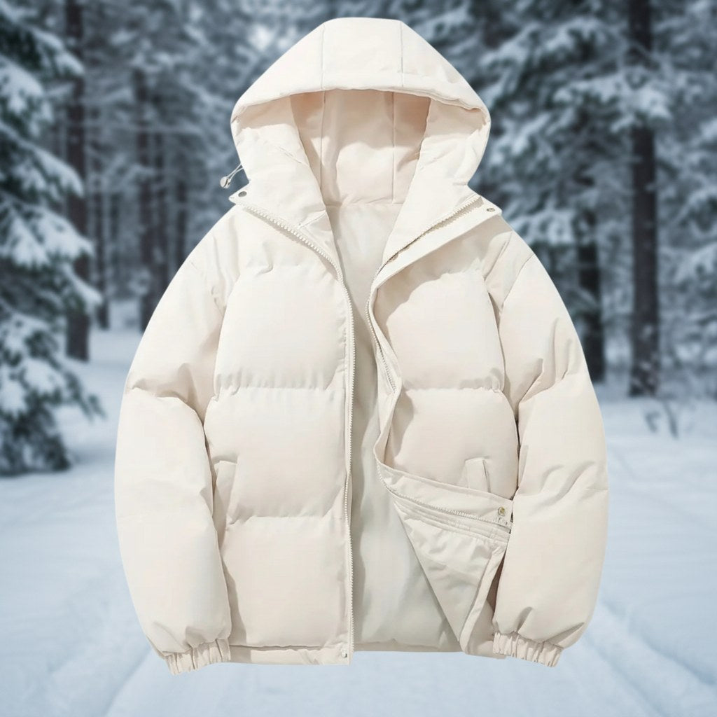 Yestin — Hooded Quilted Puffer Jacket, Moraine Fashion