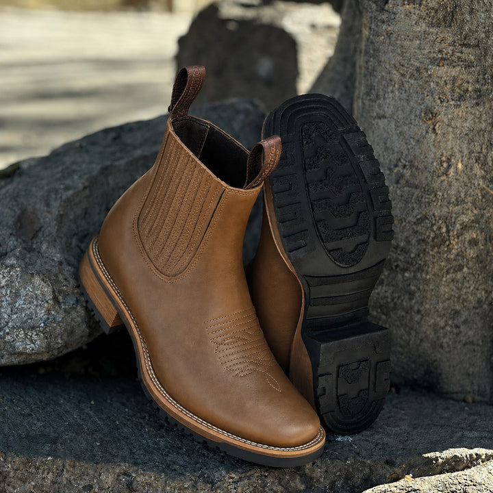 Zachary — Pull Tab Chelsea Ankle Boots (4), Moraine Fashion